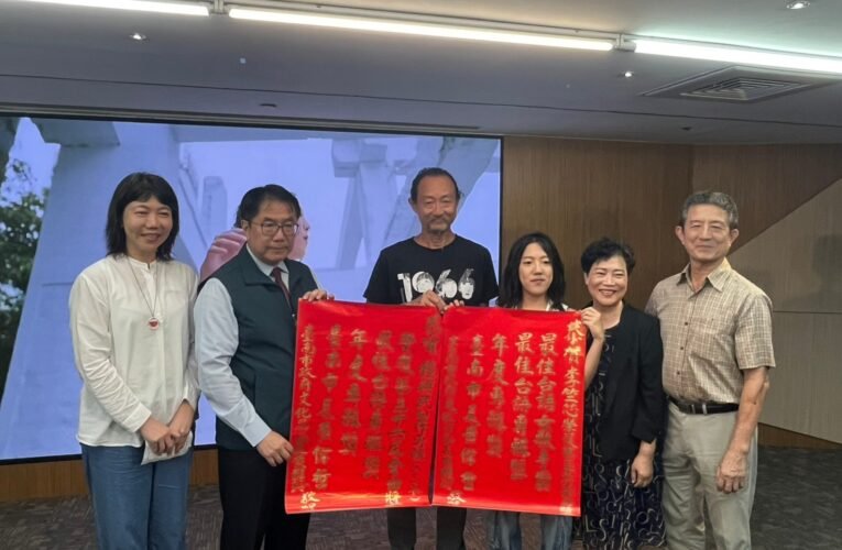 台南之光！李竺芯與鍾興民榮獲市府表揚