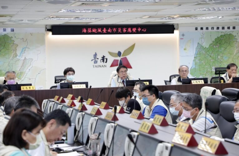 海葵行進速度緩慢影響時序拉長  黃偉哲：嚴陣以待、面對考驗