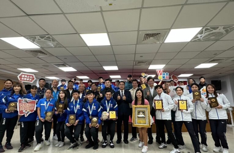 國際競技場上處處可見南市優秀運動選手 黃偉哲市長勉勵選手持續超越自我