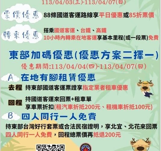 清明公運「享」優惠，掃墓出遊輕鬆行