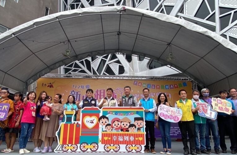 南市「新心相連甜蜜蜜家庭日」鄭新輝局長偕新住民家庭化身滅蚊戰士倡議家務共作