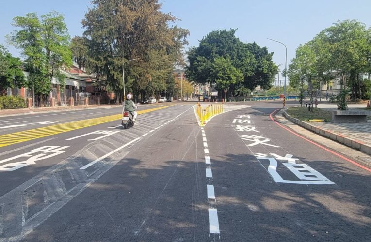 臺南市北門路二段標線改造，提升交通安全