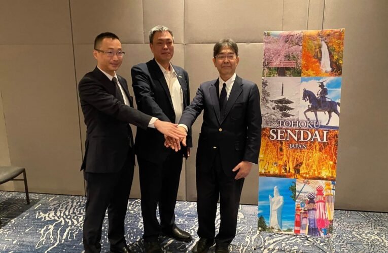 迎接台南400日本宮城縣、仙台市特別組團前來參加2024台灣燈會在台南的慶祝活動。