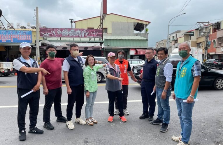 臺南市歸仁區六甲路中正南路一段交通壅塞，保安委員會8日勘查求解套