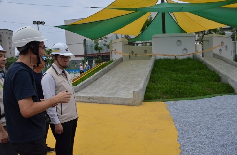 台南市正生公園(體三)地下停車場目標7月中旬開放地層公園