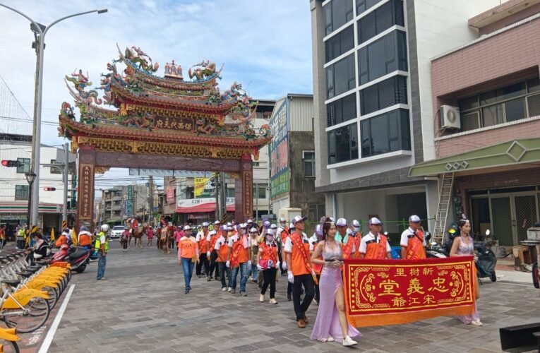 連續三年駕臨百年首次值東庄頭 永康新樹里大陣仗恭迎陳聖祖