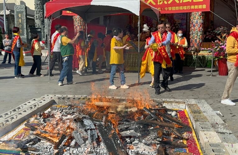 永康凌霄寶殿武龍宮暨中華國際嘎檔巴佛教總會  震災牽起寒冬送暖助弱勢邁入第八年