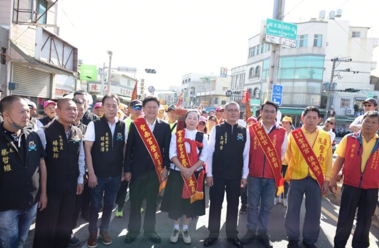 花蓮縣長遠赴台南聖母廟迎請「駐太平洋大使媽祖」「路跑媽祖」再續神緣
