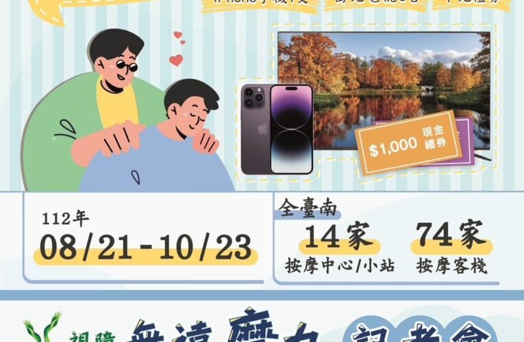 「視障 無遠摩力」視障按摩消費集點抽獎活動開跑囉!