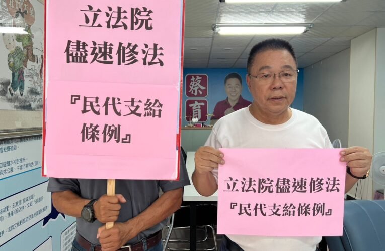 台南藍軍籲修『民代支給條例』，為何只辦藍不辦民進黨現任民代？