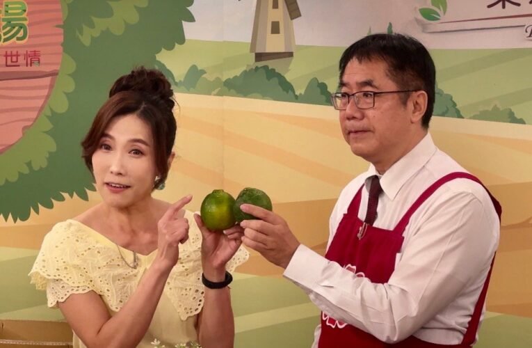 台南「青皮椪柑」鮮上市  黃偉哲上購物台「叫賣」40分鐘熱銷10公噸共5萬顆