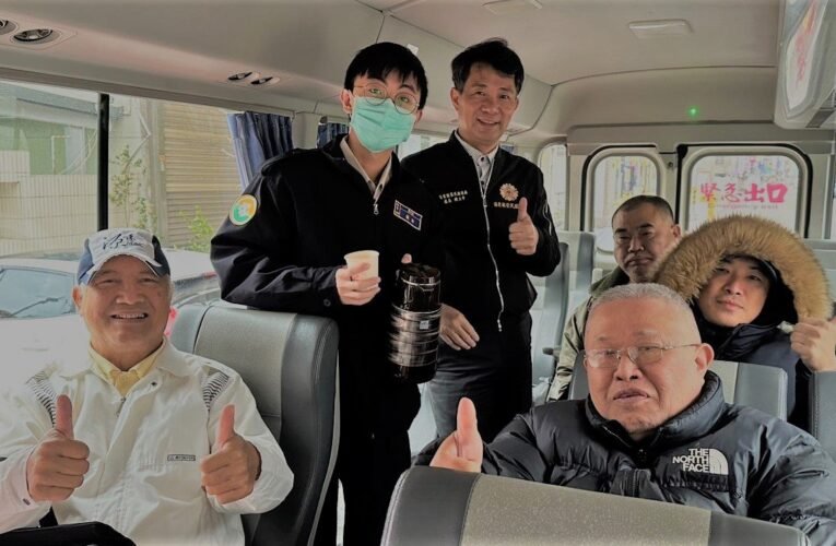 寒流來襲苗栗榮服處內外兼顧走動服務就醫專車熱飲溫暖同行