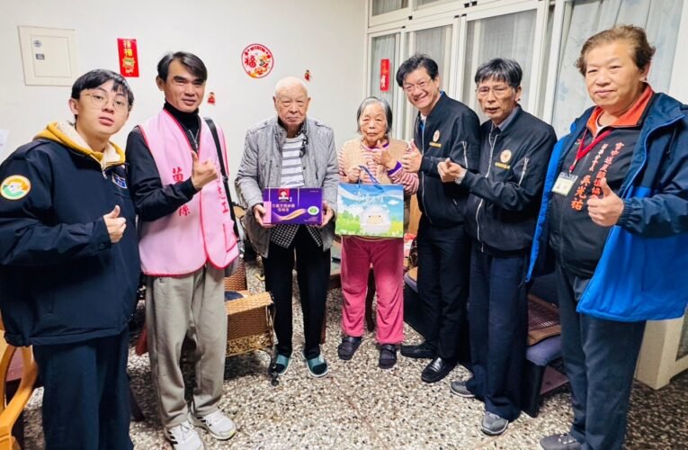 苗栗縣榮服處春節前鏈結社會資源關懷慰問年長榮民眷