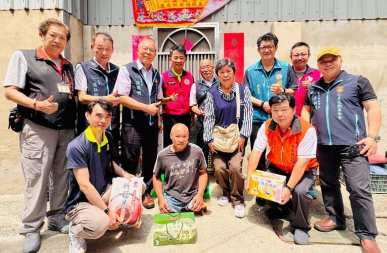 苗栗縣榮服處感謝仁美文教基金會聯袂善心大德及退軍社團端節慰問