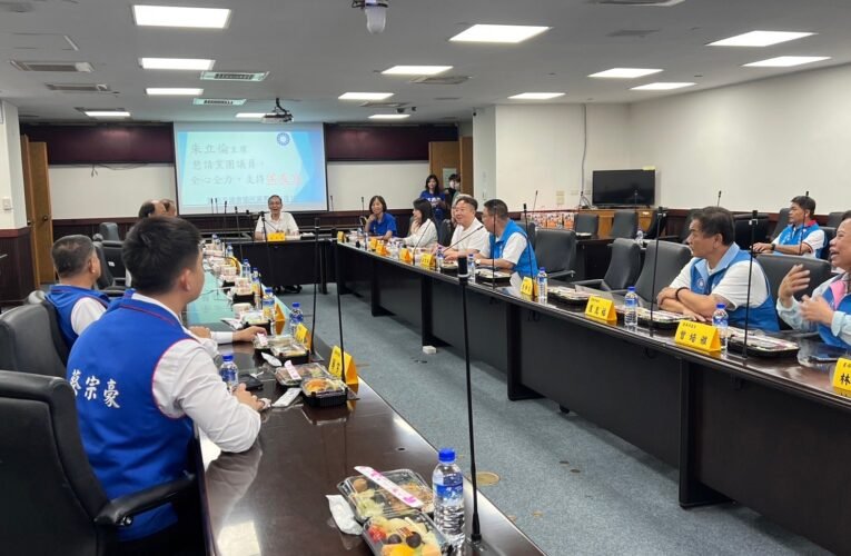 朱立倫台南輔選，請藍軍全心全力支持侯友宜，並搶下立委席次