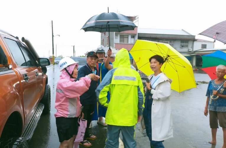 溪北豪雨致災 陳亭妃積極協調抽水排水並謀治水