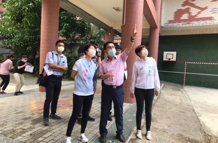 陳亭妃、陳怡珍邀國教署爭取文元國小屋頂鏽蝕430萬整修經費