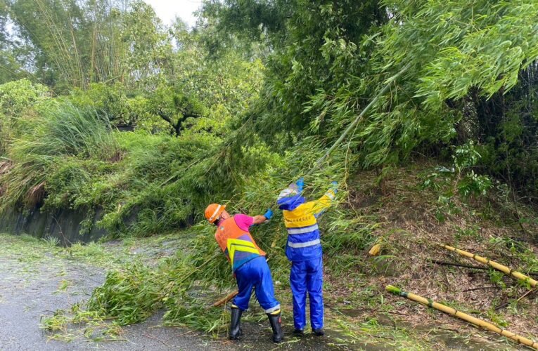 海葵颱風暴風圈遠離　清潔隊迅速恢復市容