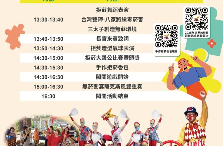 無菸Sunday Fun！臺南總爺藝文中心熱鬧登場！
