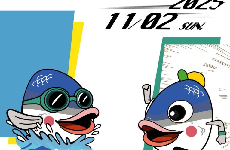 「魚頭君」陪泳！2025 泳渡虎頭埤開放路跑 10/15 前趕緊報名