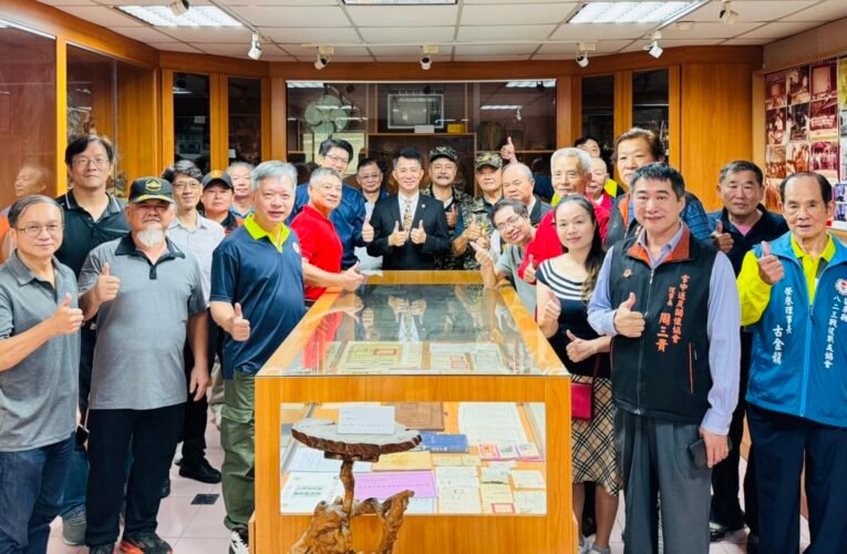 退軍社團參訪苗栗榮服處處史館傳承榮民精神