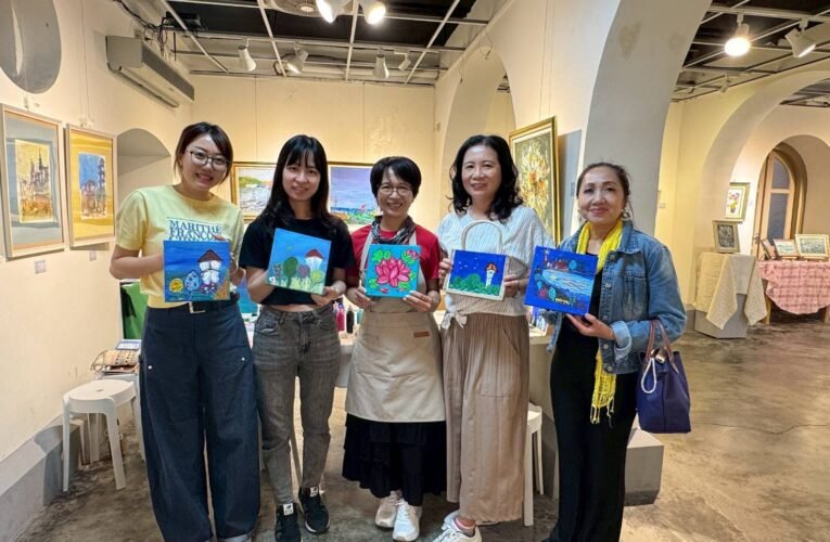 藝術與愛同行！陳雅萍畫作巡禮亮相吳園 售畫所得助弱勢兒童