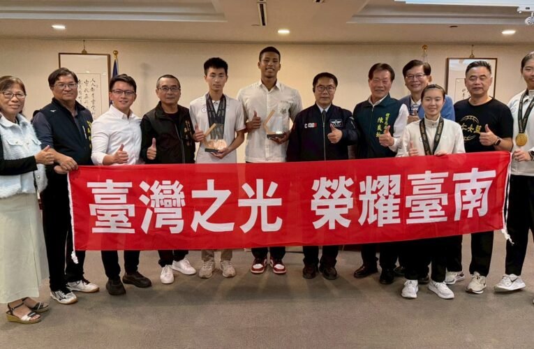 黃偉哲市長接見亞青奪牌選手 肯定堅毅精神讓世界看見臺南