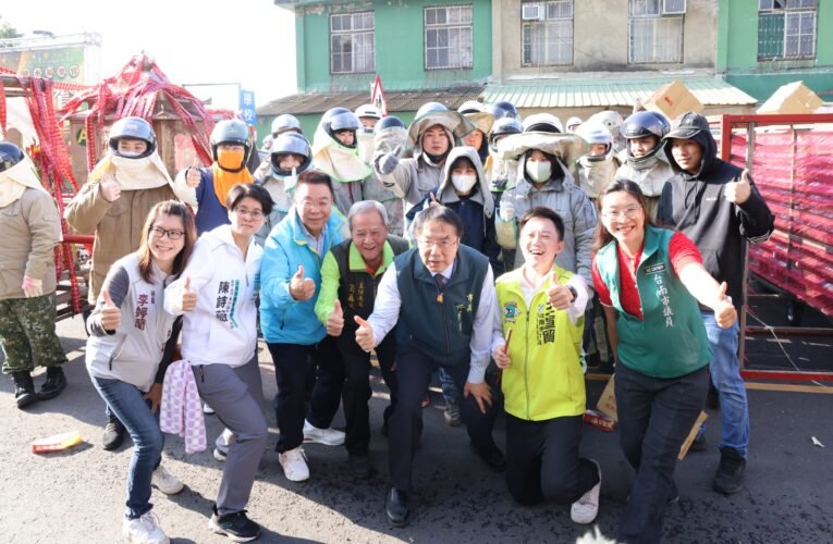 元宵必看震撼美感！鹽水蜂炮3/3集中施放區 40尺大型LED炮城閃耀鹽水國中