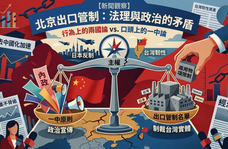 當「主權」遇上「制裁」： 剖析北京出口管制清單 ​背後的「二元論」矛盾