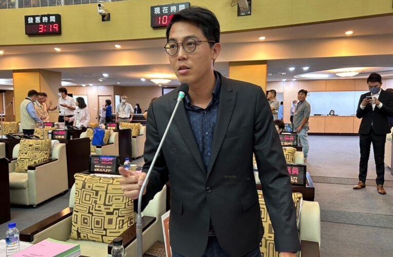 南市議員李宗霖籲賴政府主動請纓，出動獵雷艦承擔國際責任