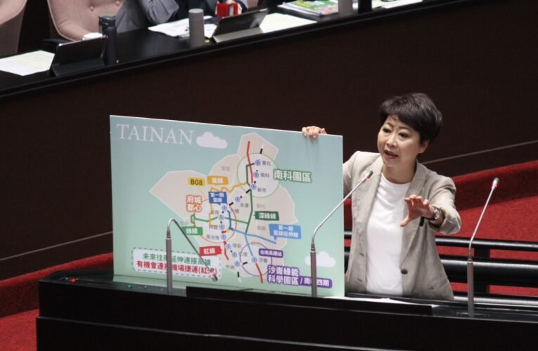 科技軌道串聯大南方！陳亭妃促中央跳脫「辦公室思維」，加速核定深綠、紅線捷運