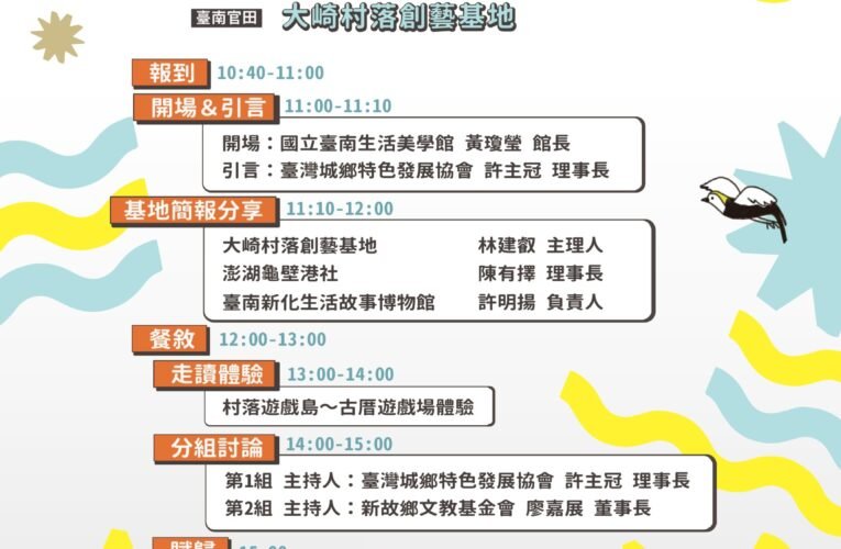 「解鎖村落遊戲島」 南區文化基地交流會議啟動