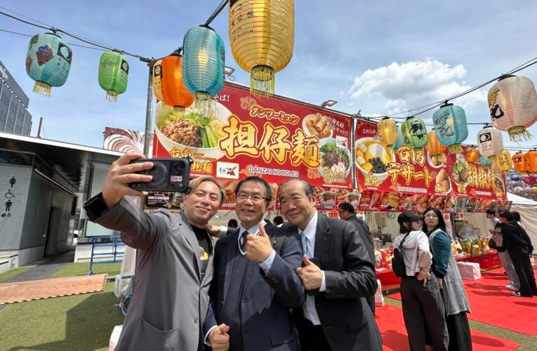 台南走進熊本市中心　燈籠、美食齊亮相拓展國際能見度