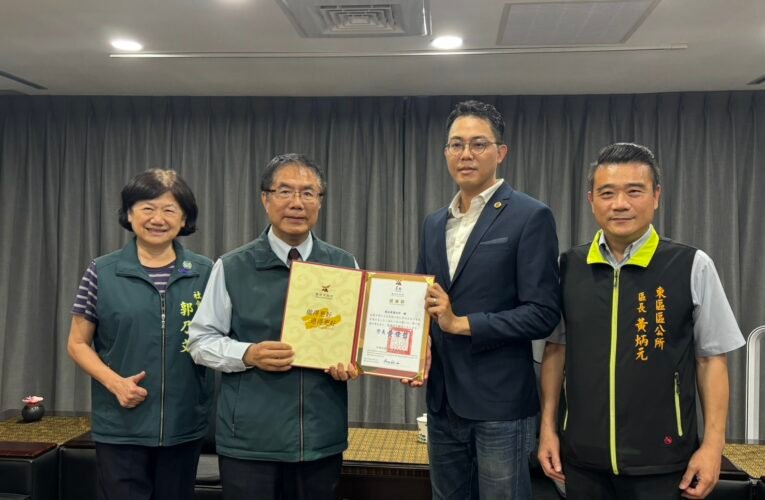 台南東區友好城市送暖　菊池市民募款援助風災災民