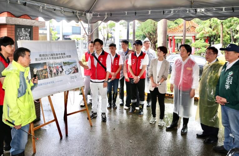 0821強降雨考驗台南治水　黃偉哲提箱涵、抽水、地下滯洪多管齊下