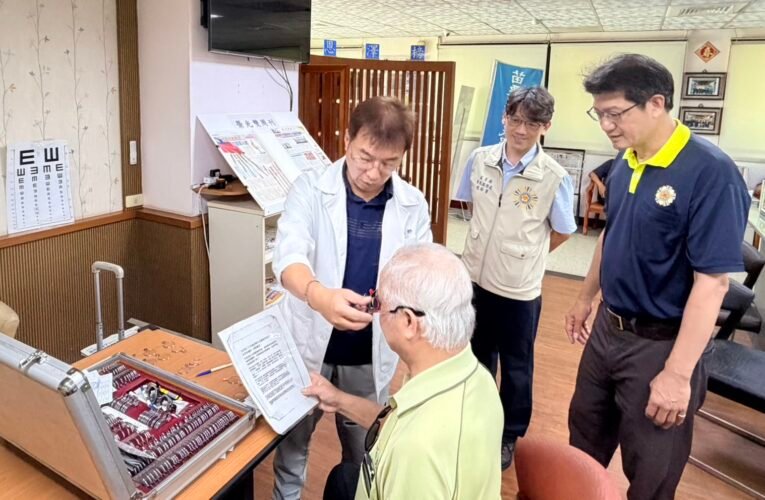 苗栗榮服處辦理巡迴配鏡服務 關懷榮民視力健康