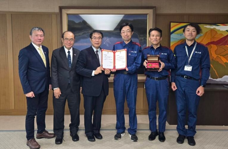台南力挺熊本災後復原 台南市長黃偉哲送交善款並邀市民赴熊本觀光